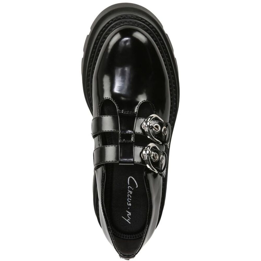 Circus by Sam Edelman Womens Bryce Black Patent Oxford Mary Janes Shoes NWT - Picture 3 of 3